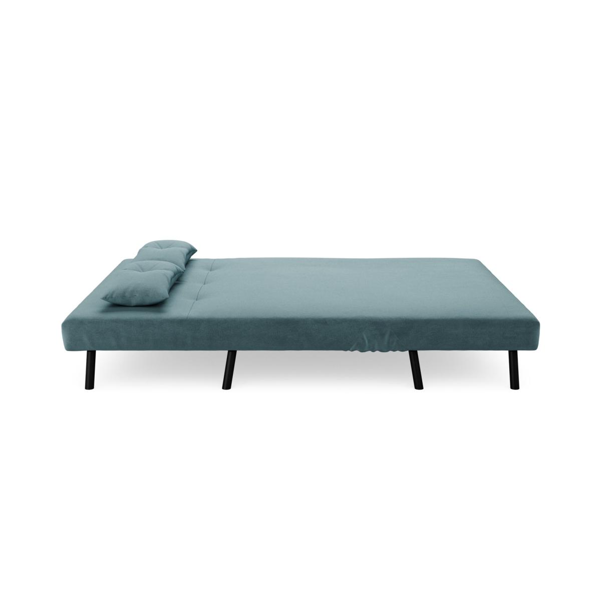 Phoebe Velvet Double Sofa Bed Pacific Blue – image 7