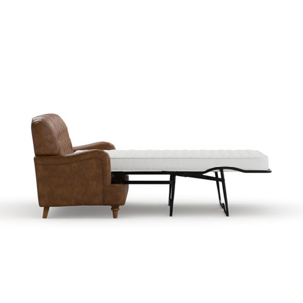 Beatrice II Buttoned Faux Leather 3 Seater Sofa Bed – image 9