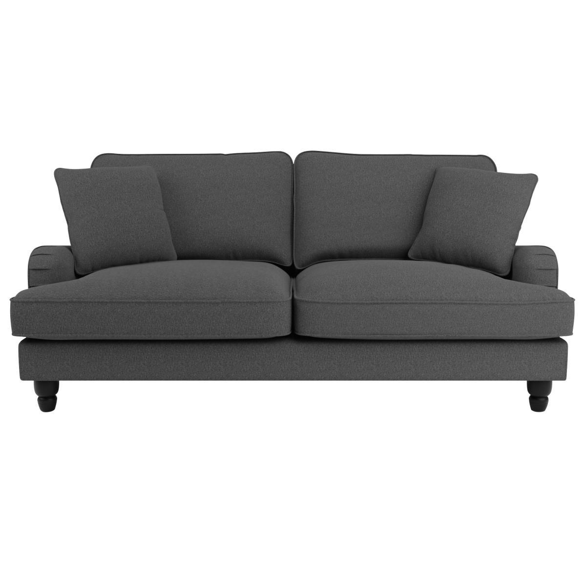 Beatrice Fabric 3 Seater Sofa Bed Charcoal – image 4