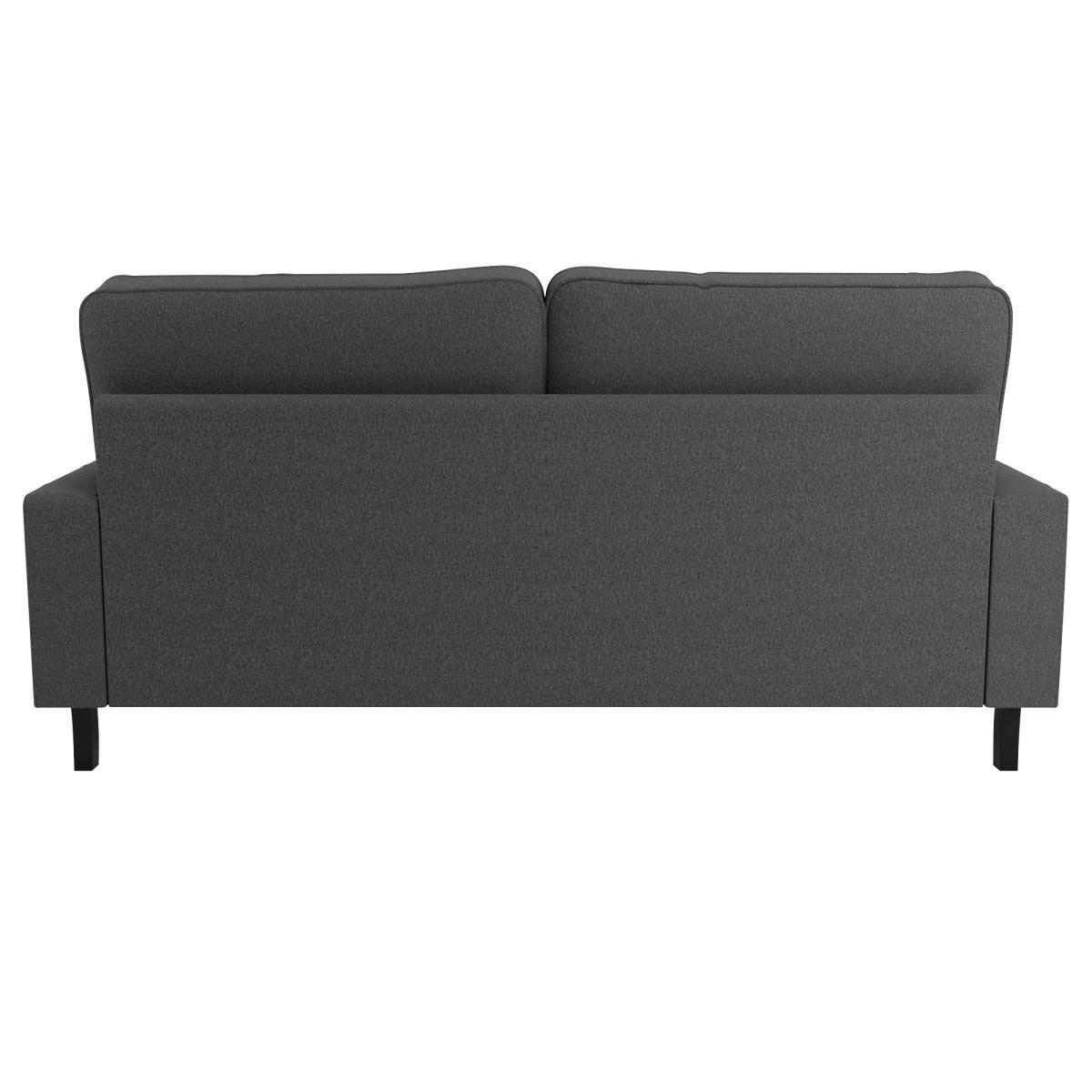 Beatrice Fabric 3 Seater Sofa Bed Charcoal – image 6