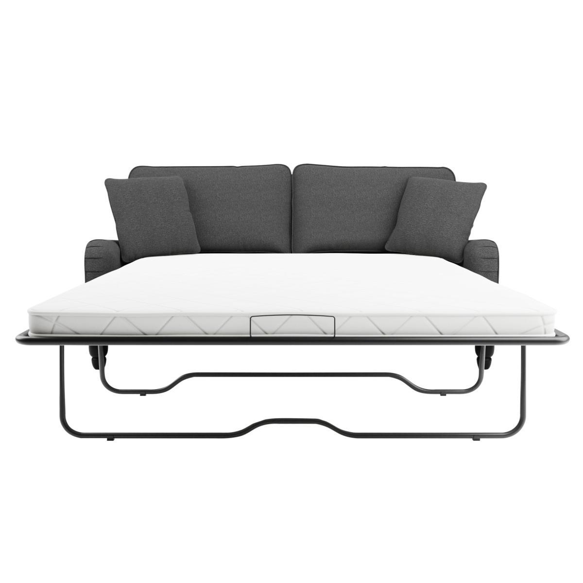 Beatrice Fabric 3 Seater Sofa Bed Charcoal – image 7