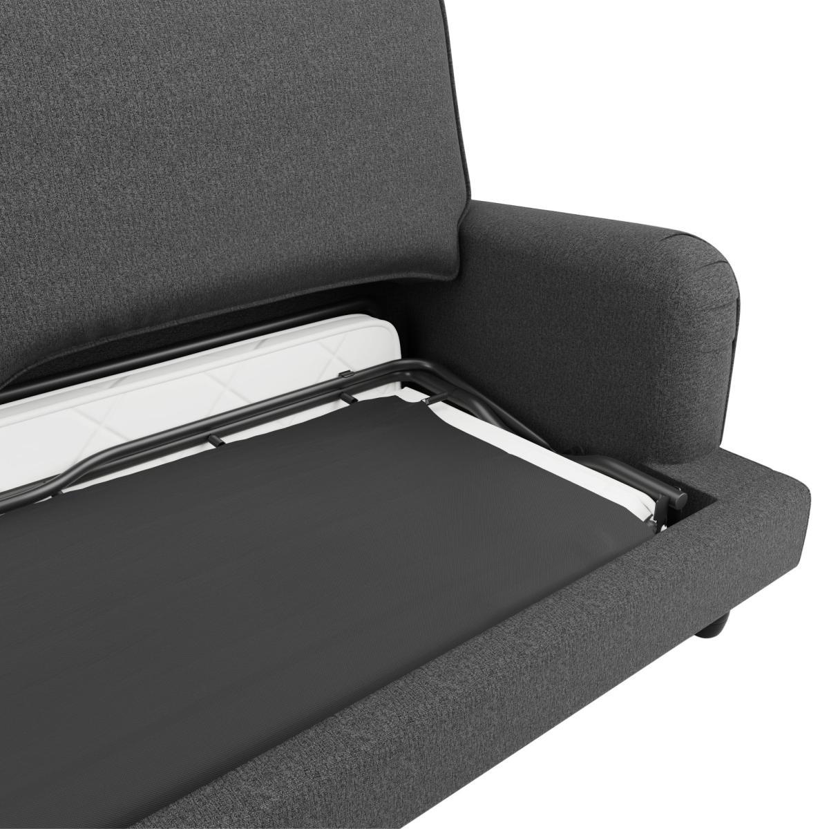 Beatrice Fabric 3 Seater Sofa Bed Charcoal – image 9