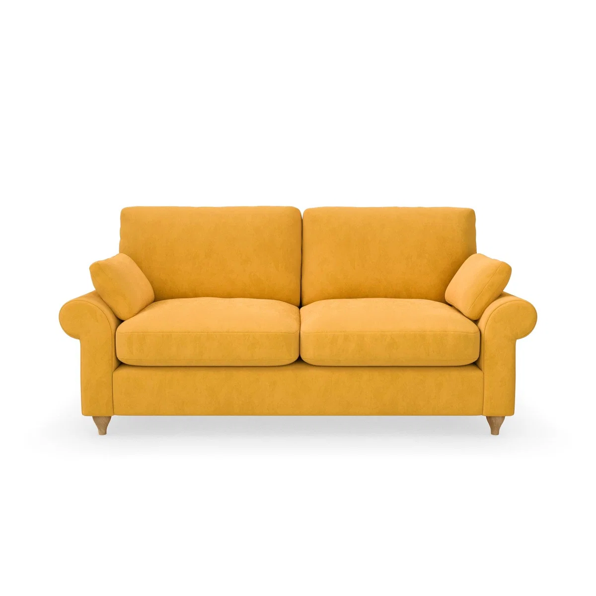 Salisbury Luxury Velvet 2 Seater Sofa Bed Luxury Velvet Old Gold – image 4