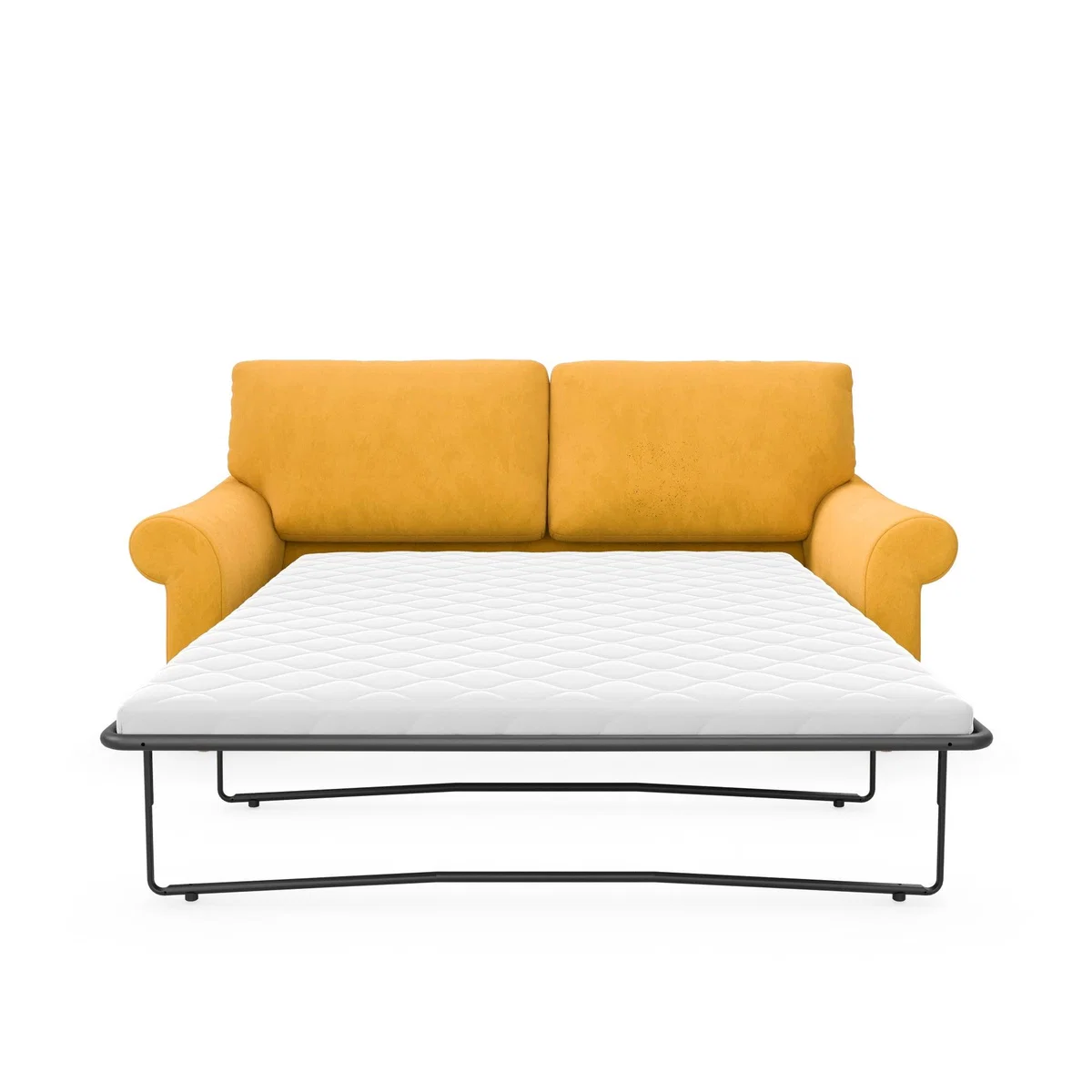 Salisbury Luxury Velvet 2 Seater Sofa Bed Luxury Velvet Old Gold – image 5