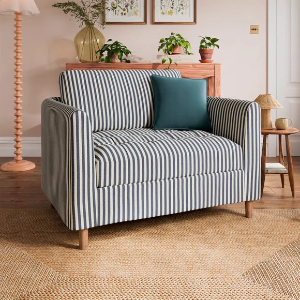 Max Linford Stripe Single Snuggle Sofa Bed – image 2