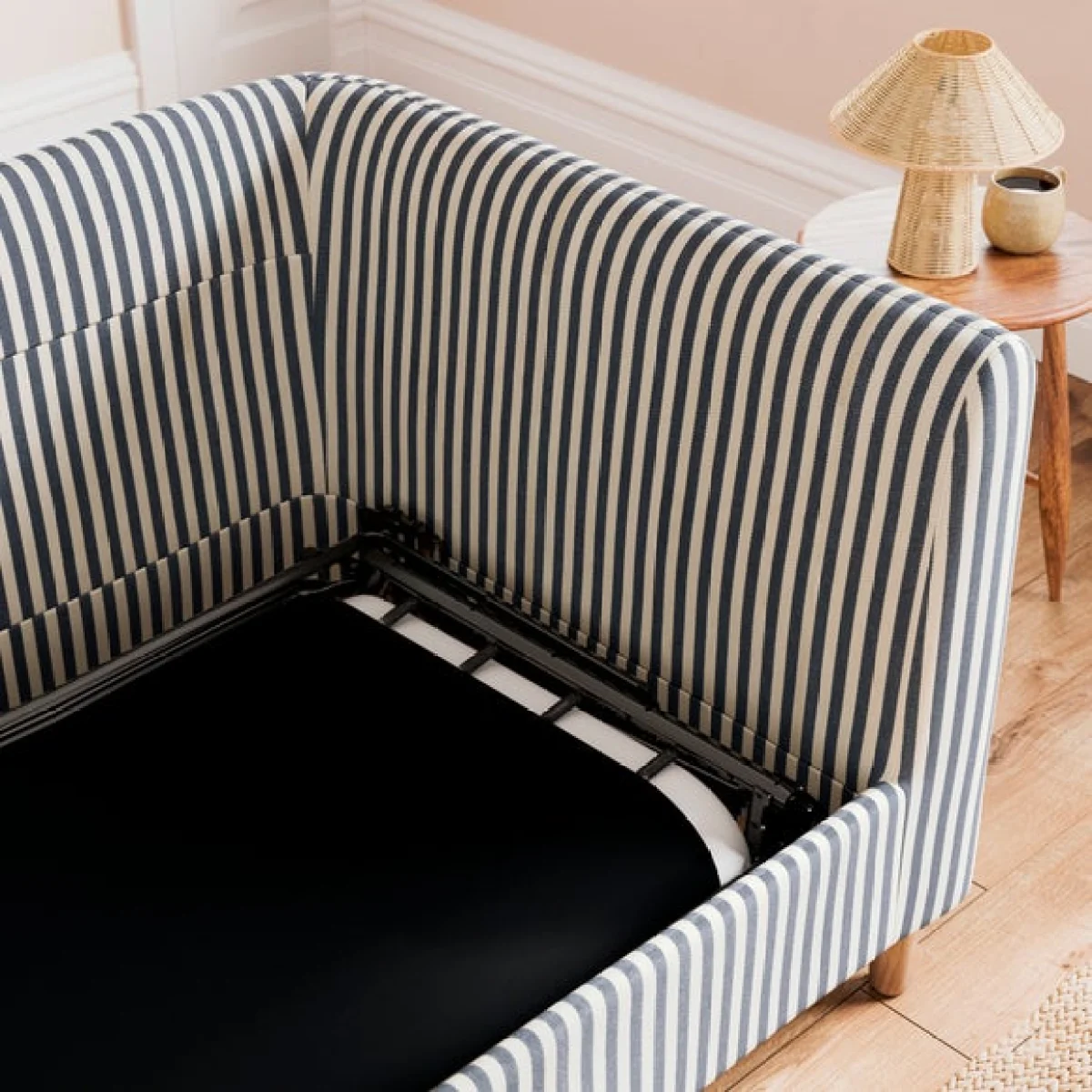 Max Linford Stripe Single Snuggle Sofa Bed – image 4