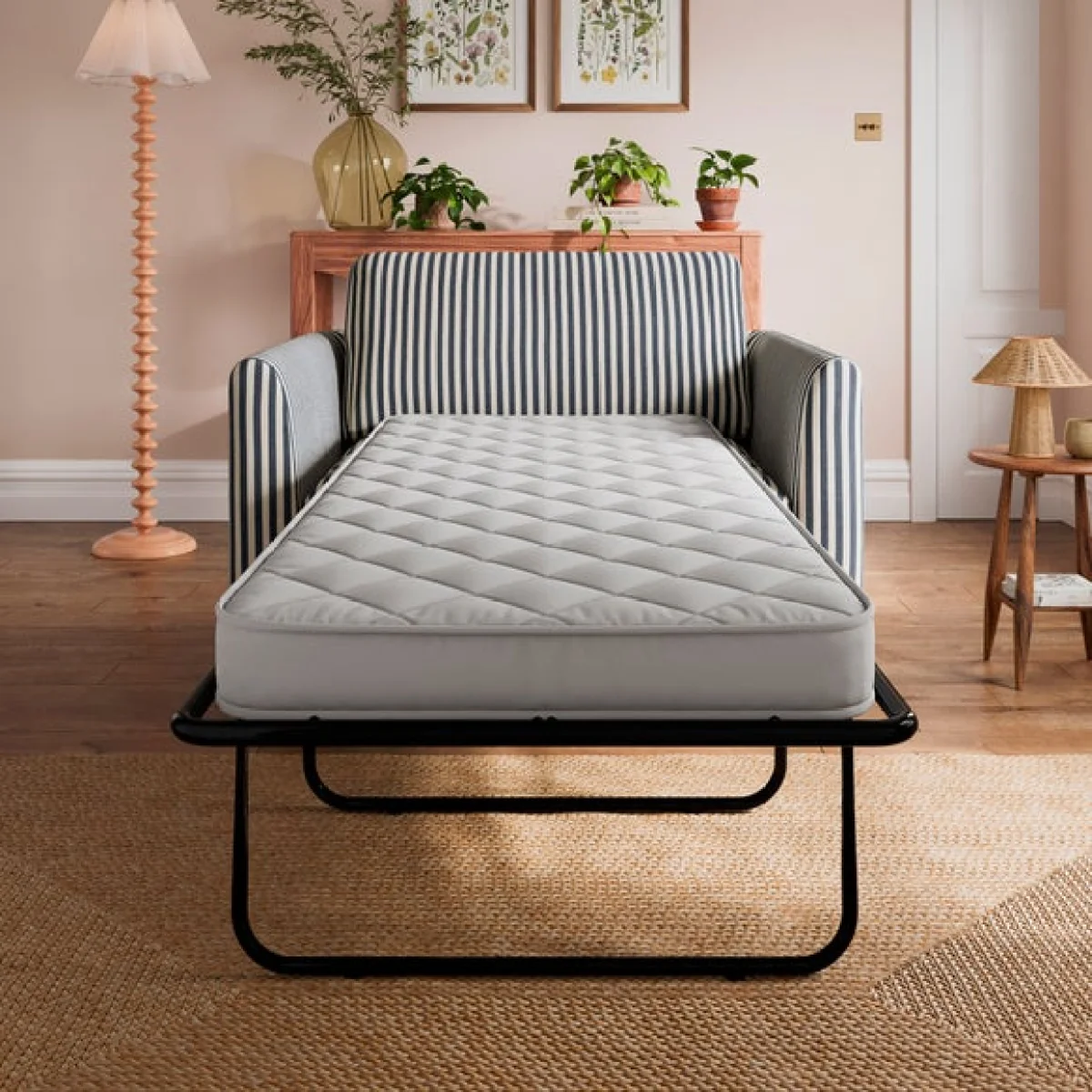 Max Linford Stripe Single Snuggle Sofa Bed – image 9