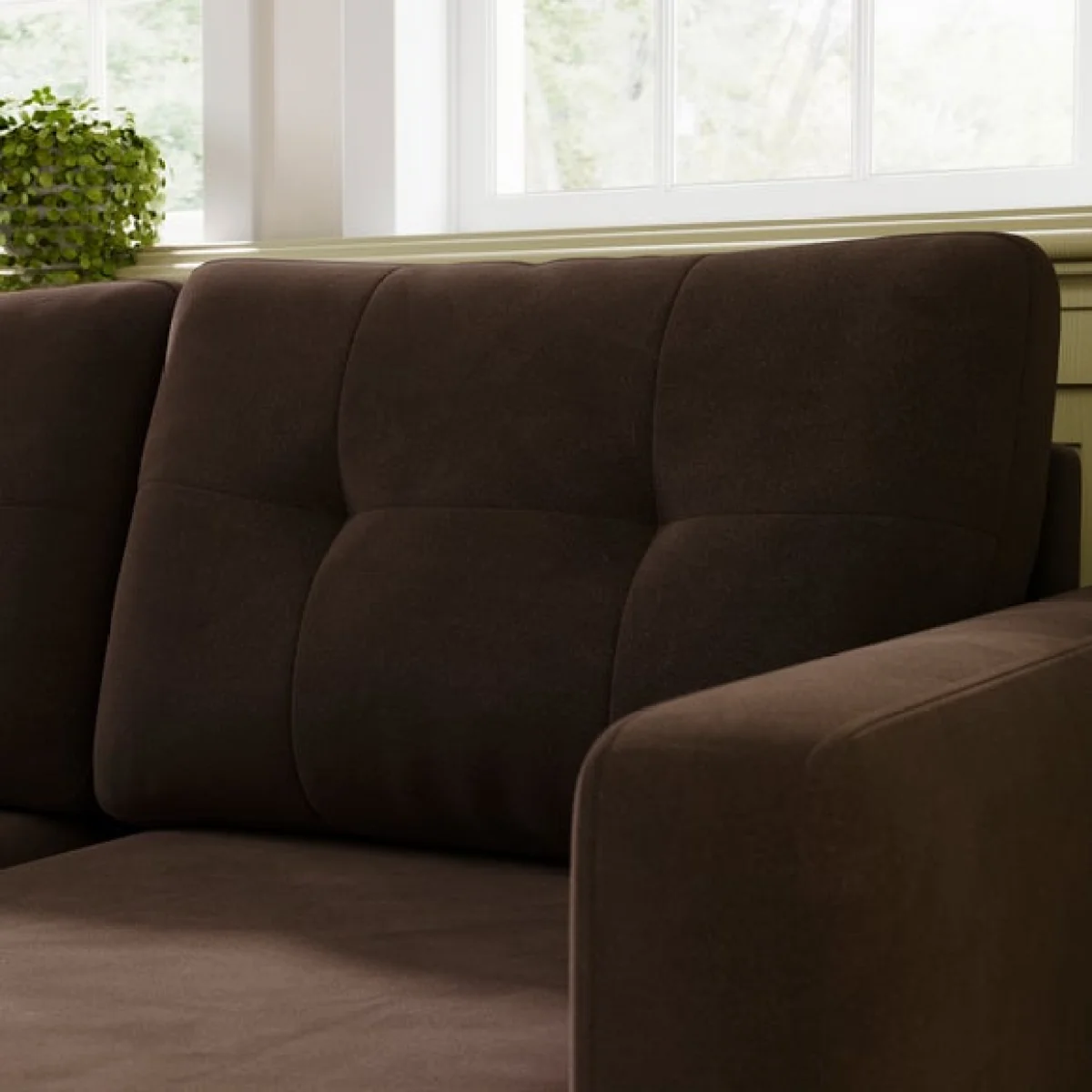 Barker Velvet Trundle Corner Chaise Sofa Bed – image 4