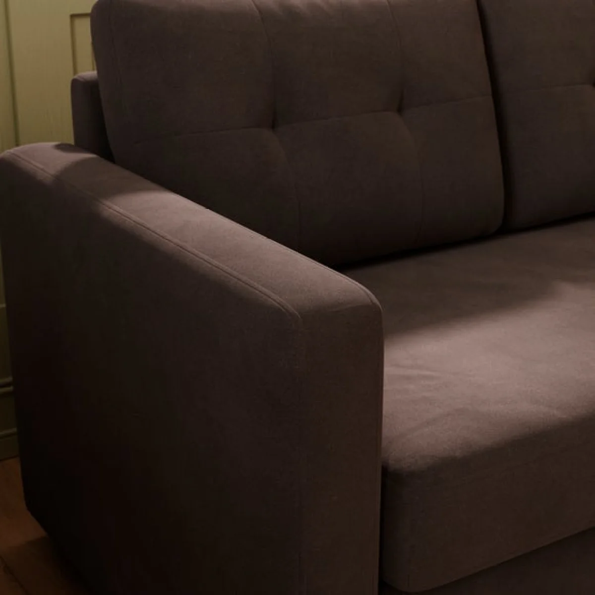 Barker Velvet Trundle Corner Chaise Sofa Bed – image 5