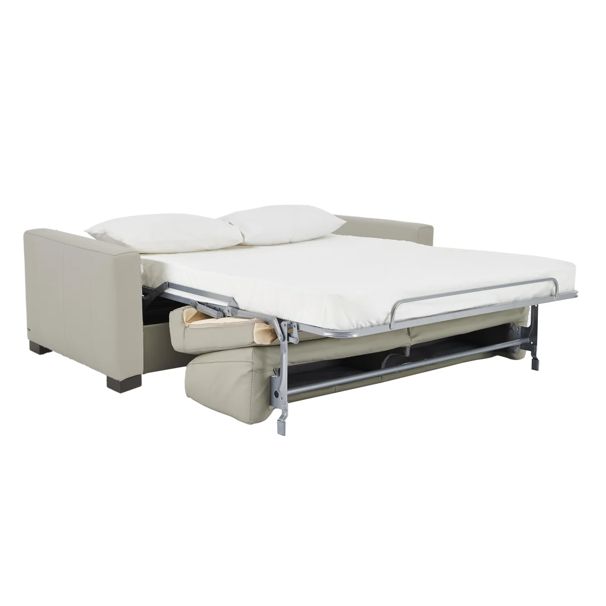 Nicoletti - Alcova 3 Seater Leather Sofa Bed with Box Arms - Sofas and Armchairs - In Time for Christmas – image 7