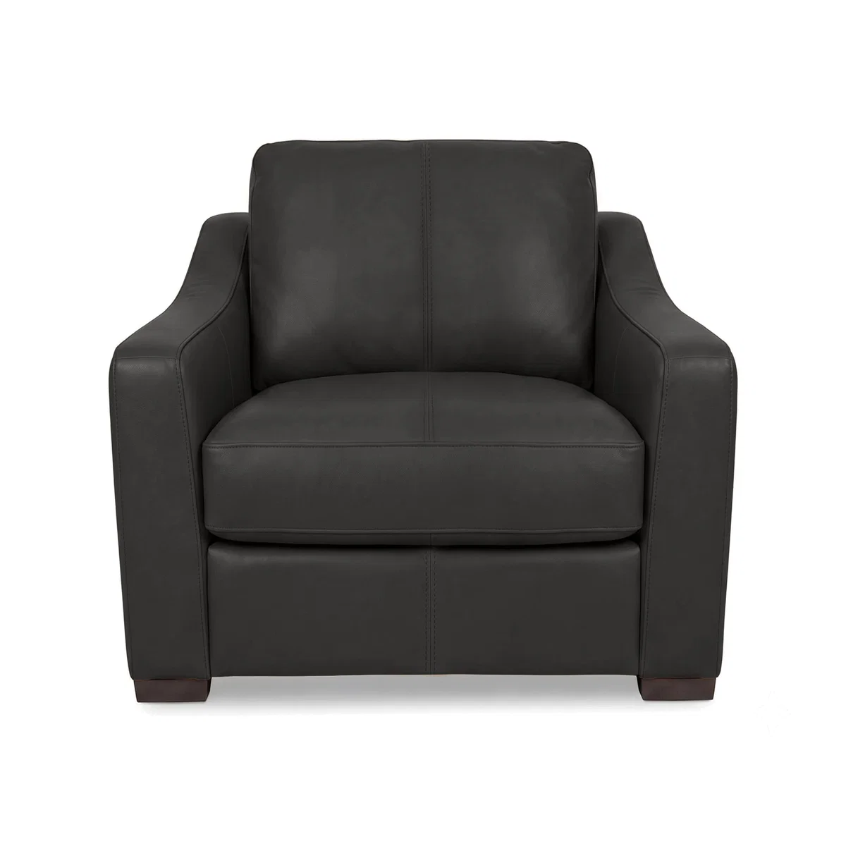 World of Leather - Nap Leather Snuggler Sofa Bed - Shale Grey - Sofas and Armchairs - In Time for Christmas – image 1