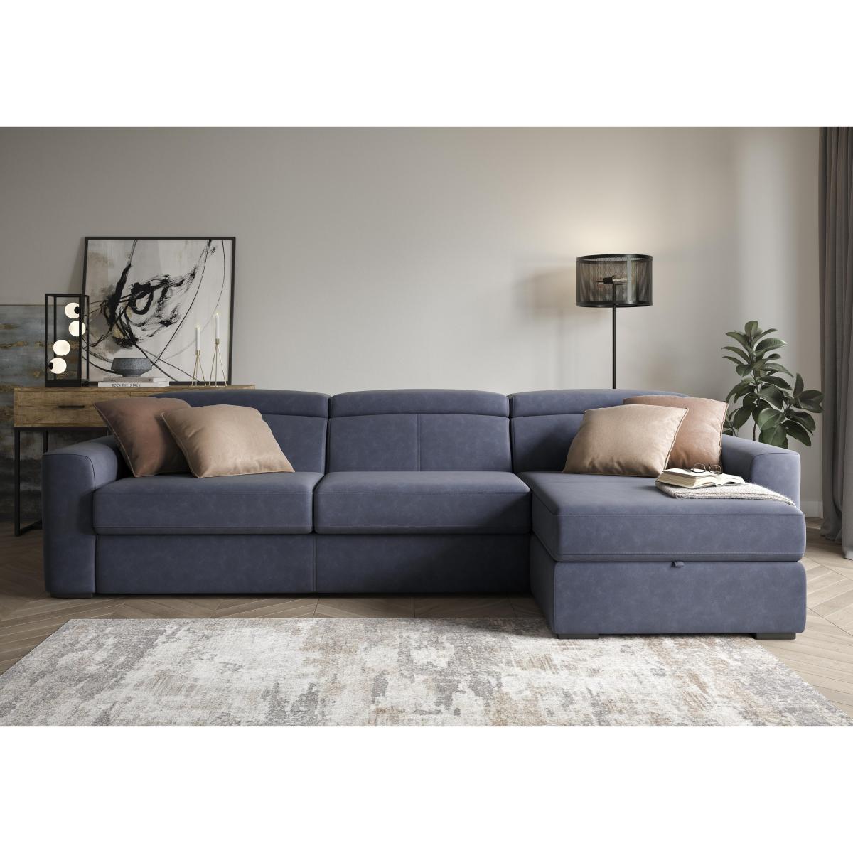 Infinity Fabric Corner Chaise Sofa Bed with Storage – image 2
