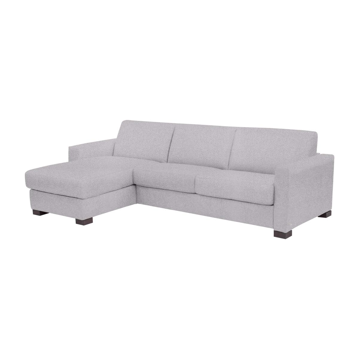 Nicoletti - Alcova 3 Seater Fabric Sofa Bed with Storage Chaise with Box Arms - Grey – image 1