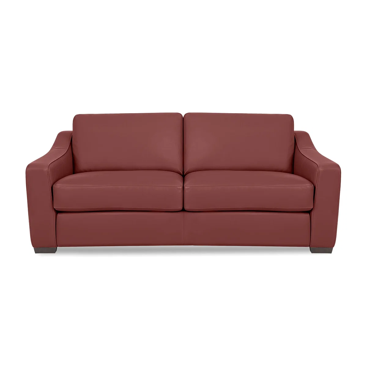 World of Leather - Nap 3 Seater Leather Sofa Bed - Deep Red - Sofas and Armchairs - In Time for Christmas – image 1