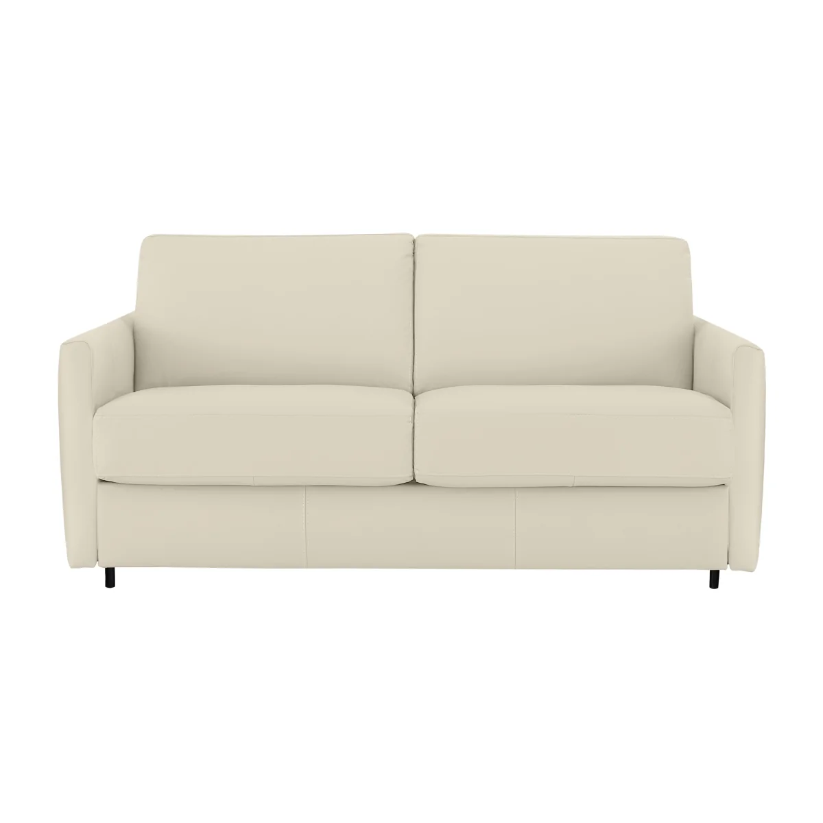 Nicoletti - Alcova 2.5 Seater Leather Sofa Bed with Slim Arms - Sofas and Armchairs - In Time for Christmas – image 1