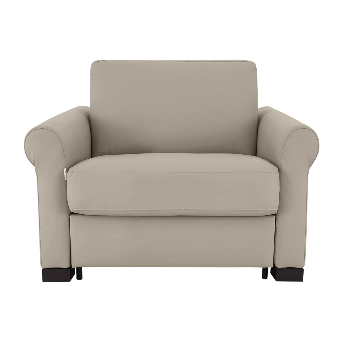 Nicoletti - Alcova Leather Chair Sofa Bed with Scroll Arms - Sofas and Armchairs - In Time for Christmas – image 1