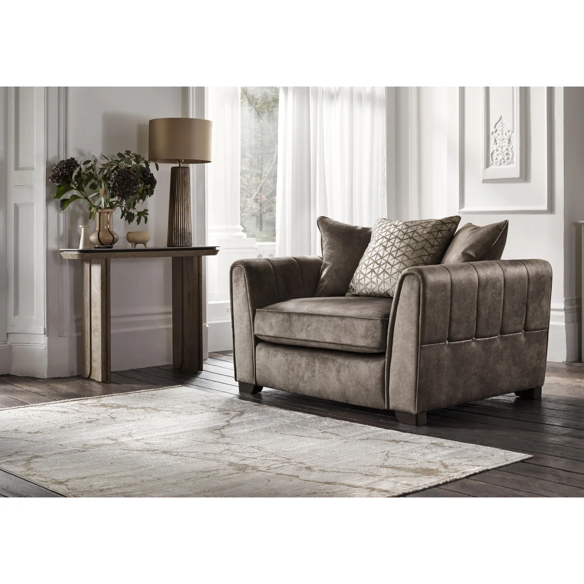 Mariah Fabric Scatter Back Snuggler Sofa Bed - Sofas and Armchairs - In Time for Christmas – image 2
