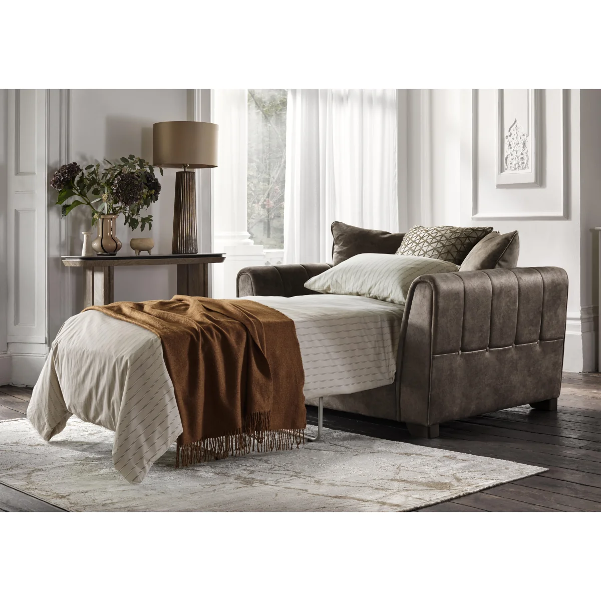 Mariah Fabric Scatter Back Snuggler Sofa Bed - Sofas and Armchairs - In Time for Christmas – image 3