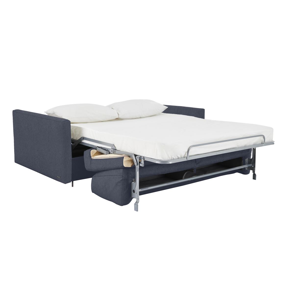 Nicoletti Italia - Alcova 2.5 Seater Fabric Sofa Bed with Slim Arms - Coupe Antracite – image 3