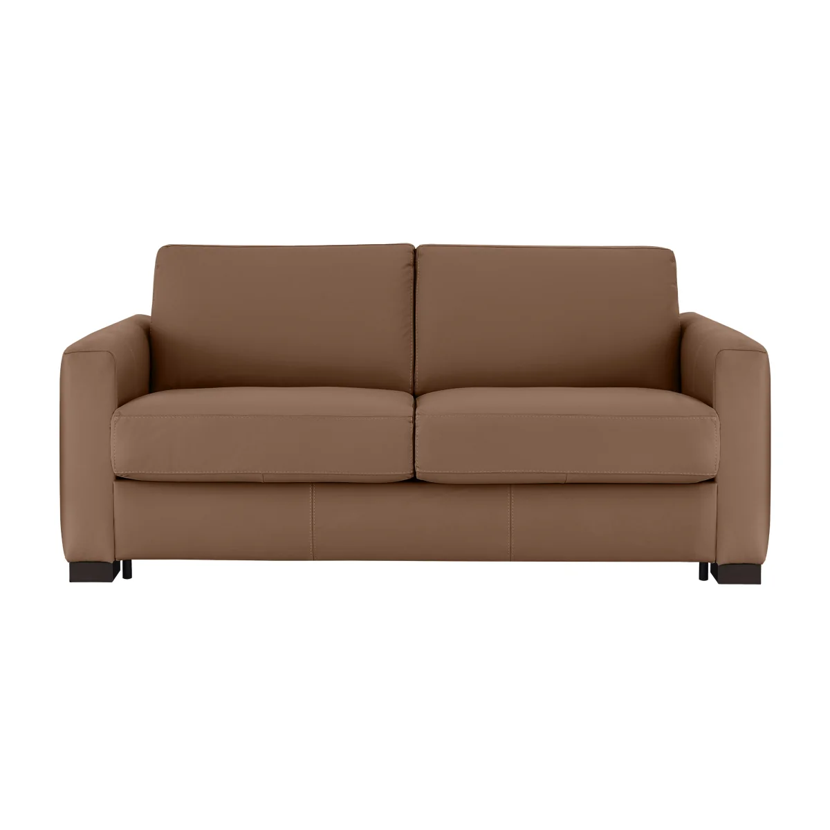 Nicoletti - Alcova 2.5 Seater Leather Sofa Bed with Box Arms - Sofas and Armchairs - In Time for Christmas – image 1