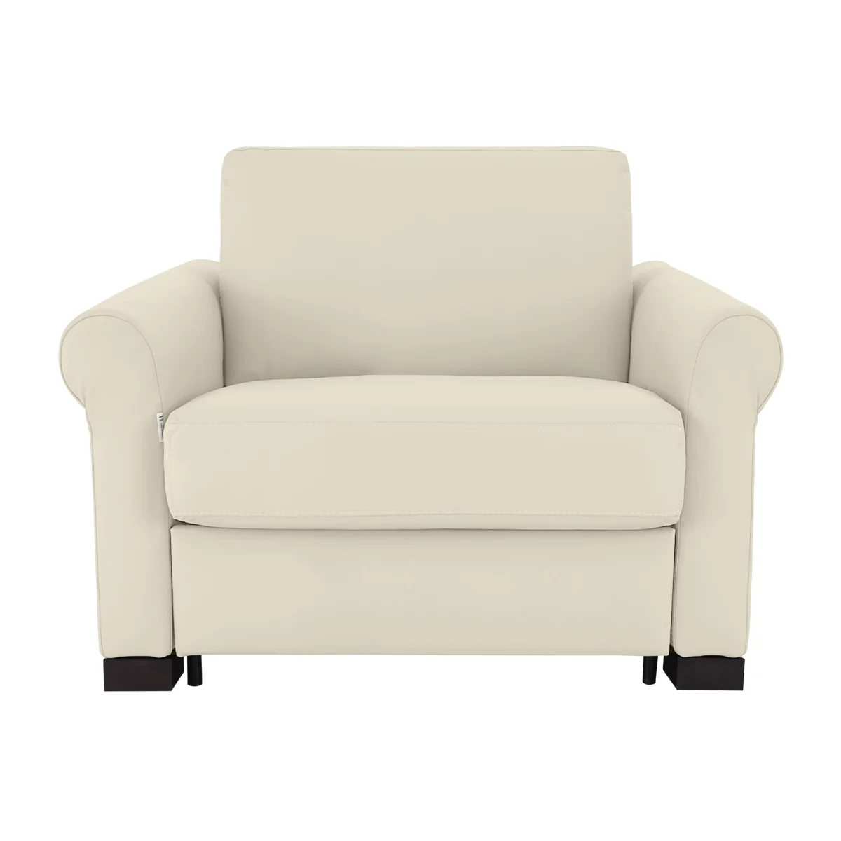 Nicoletti - Alcova Leather Chair Sofa Bed with Scroll Arms - Sofas and Armchairs - In Time for Christmas – image 1