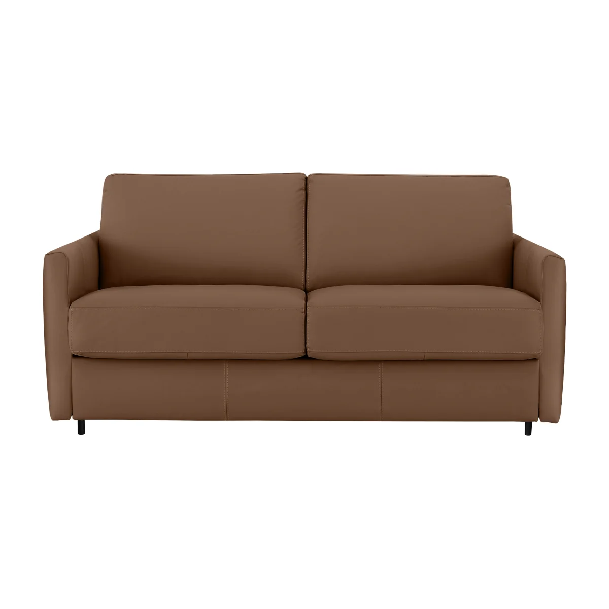 Nicoletti - Alcova 2.5 Seater Leather Sofa Bed with Slim Arms - Sofas and Armchairs - In Time for Christmas – image 1