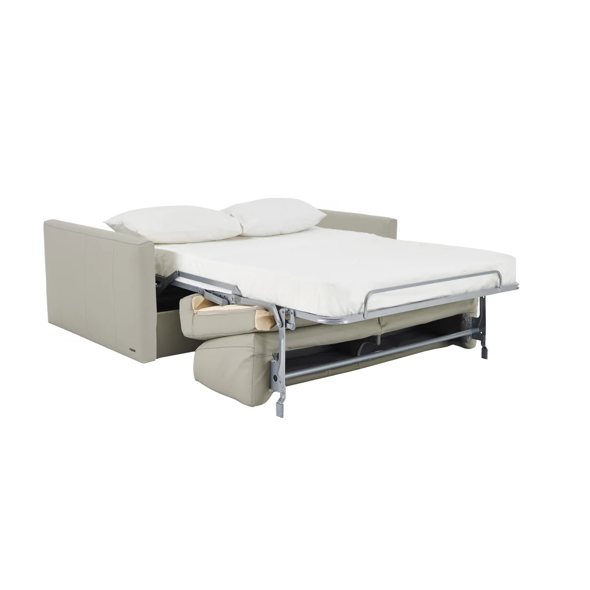 Nicoletti - Alcova 2 Seater Leather Sofa Bed with Slim Arms - Sofas and Armchairs - In Time for Christmas – image 7