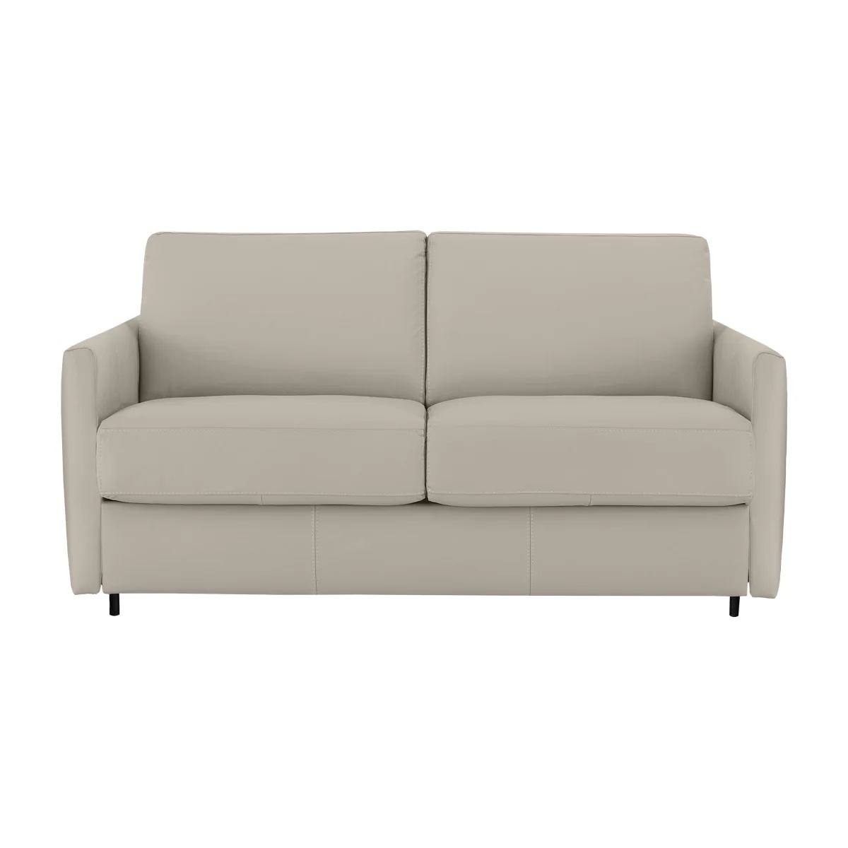 Nicoletti - Alcova 2 Seater Leather Sofa Bed with Slim Arms - Sofas and Armchairs - In Time for Christmas – image 1