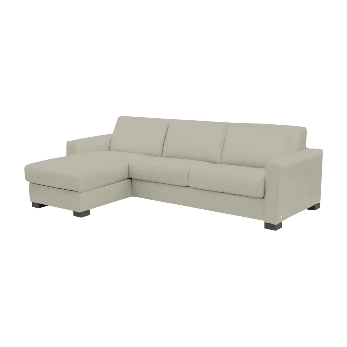 Nicoletti - Alcova 3 Seater Leather Sofa Bed with Storage Left Hand Facing Chaise and Box Arms - Sofas and Armchairs - In Time for Christmas – image 1