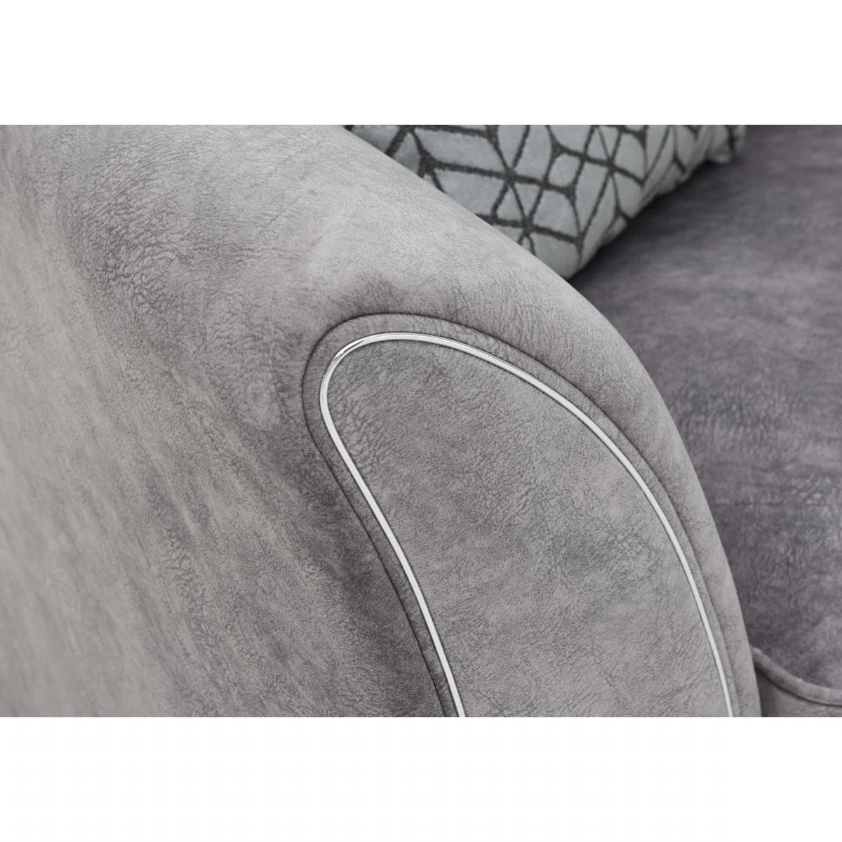 Amora 3 Seater Fabric Pillow Back Sofa Bed – image 2