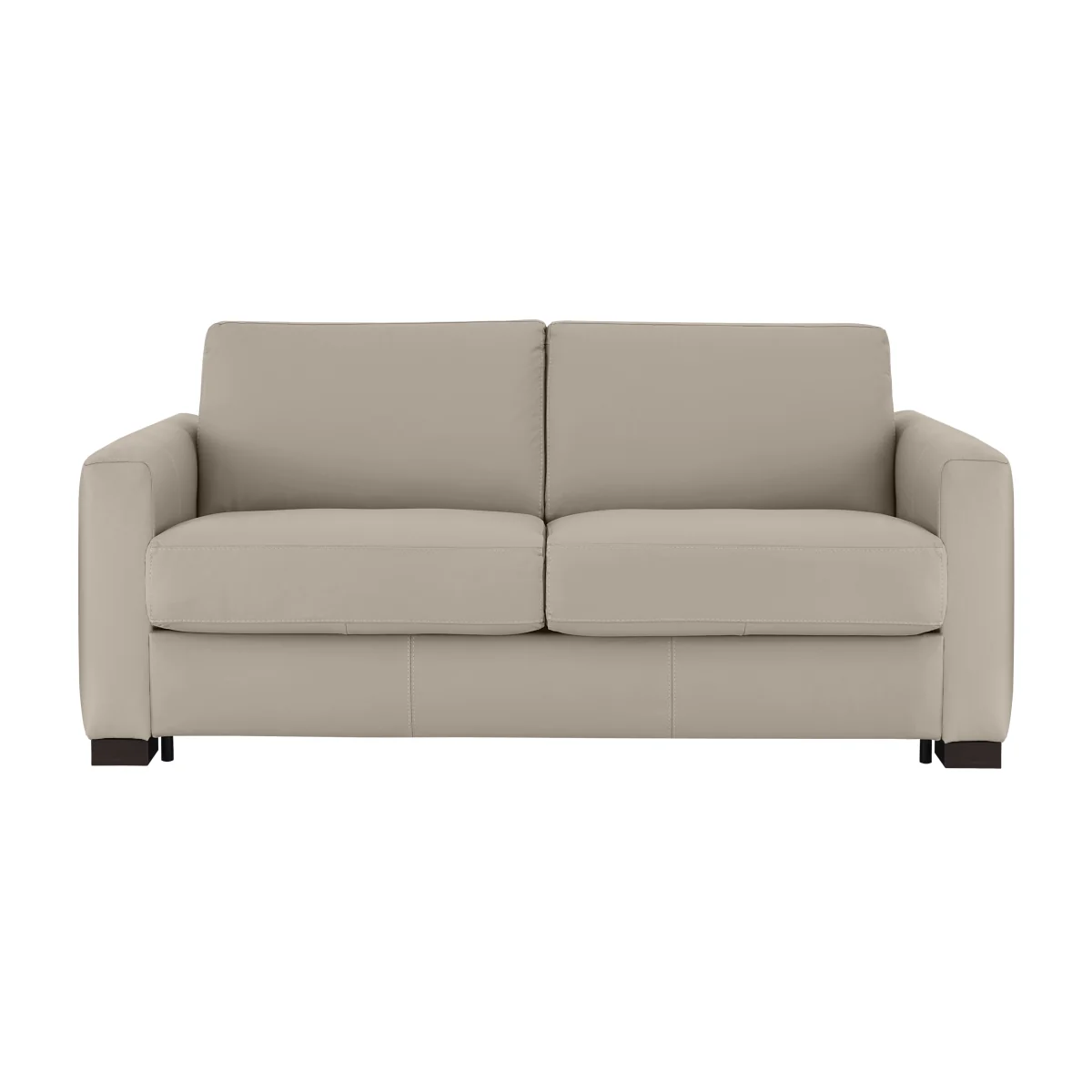 Nicoletti - Alcova 2.5 Seater Leather Sofa Bed with Box Arms - Sofas and Armchairs - In Time for Christmas – image 1