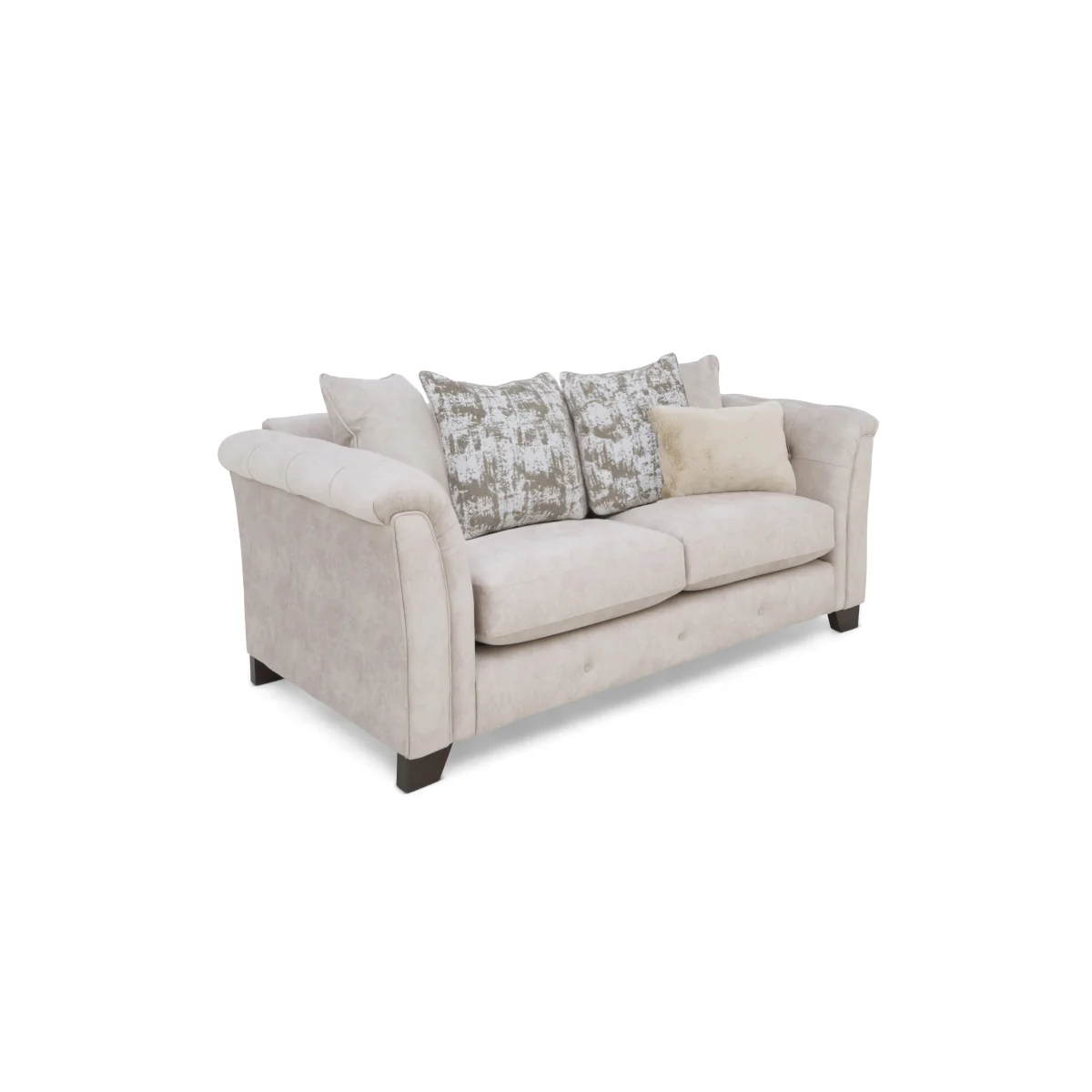 Aura 2 Seater Fabric Scatter Back Sofa Bed - Kenzo Oatmeal - Sofas and Armchairs - In Time for Christmas – image 4