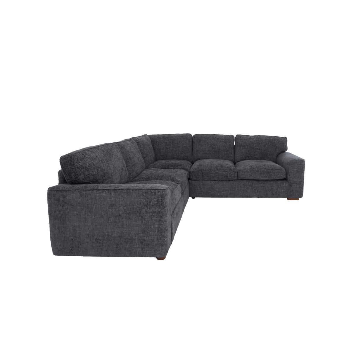 Emilia Large Fabric Corner Sofa Bed - Grey – image 9