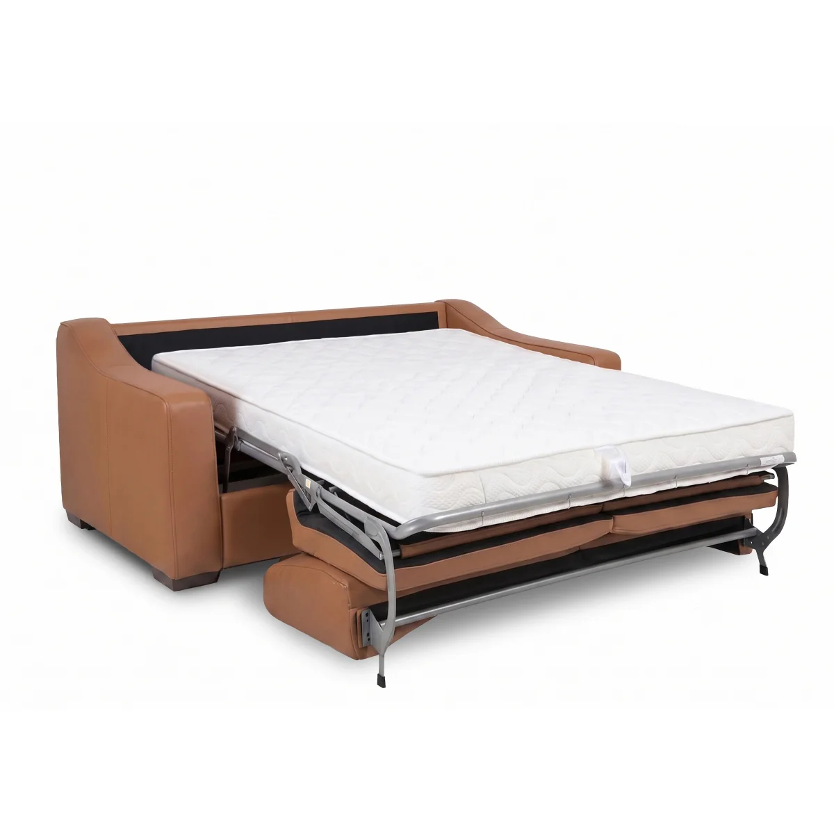 World of Leather - Nap 3 Seater Leather Sofa Bed - Black - Sofas and Armchairs - In Time for Christmas – image 3