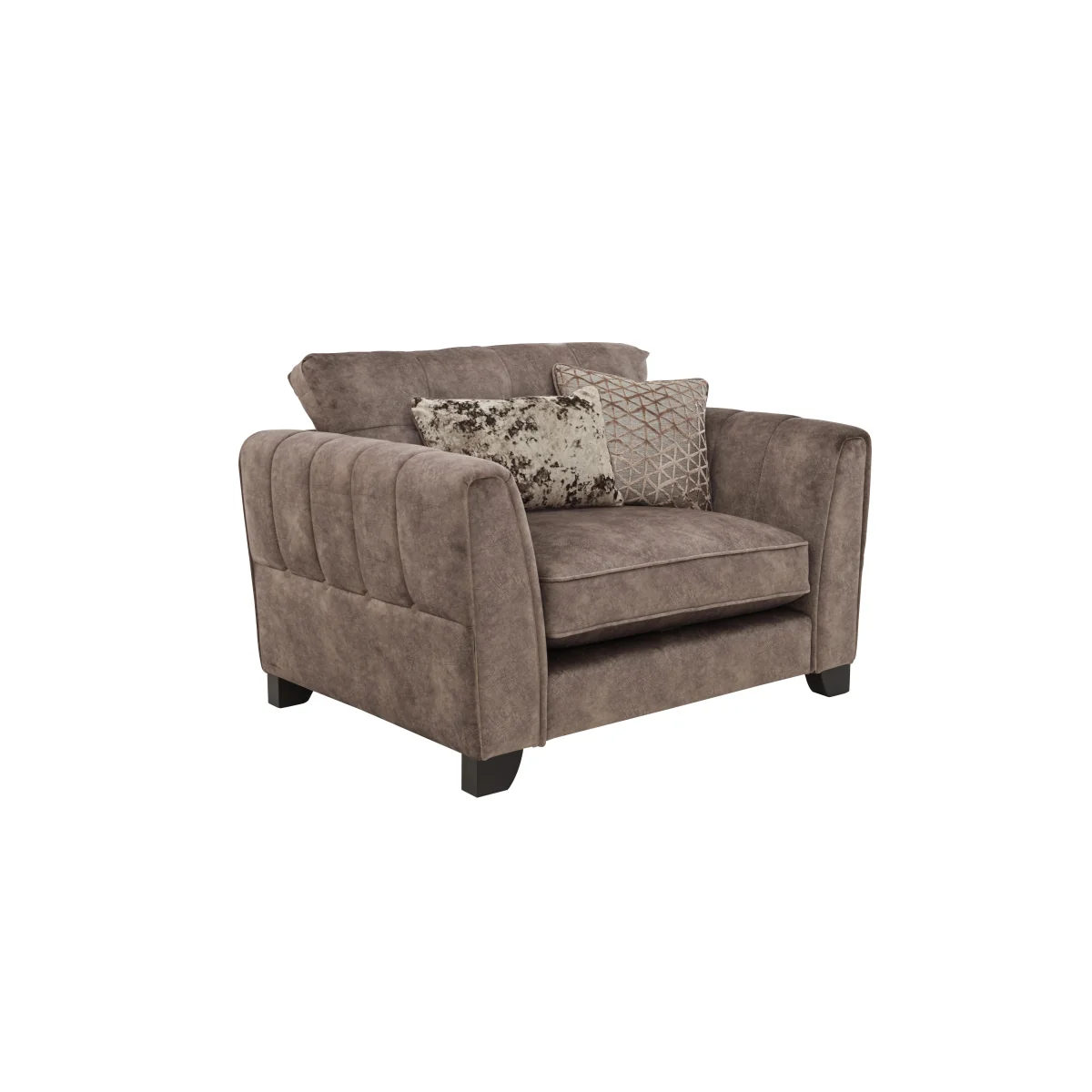 Mariah Fabric Classic Back Snuggler Sofa Bed - Dapple Chocolate - Sofas and Armchairs - In Time for Christmas – image 5