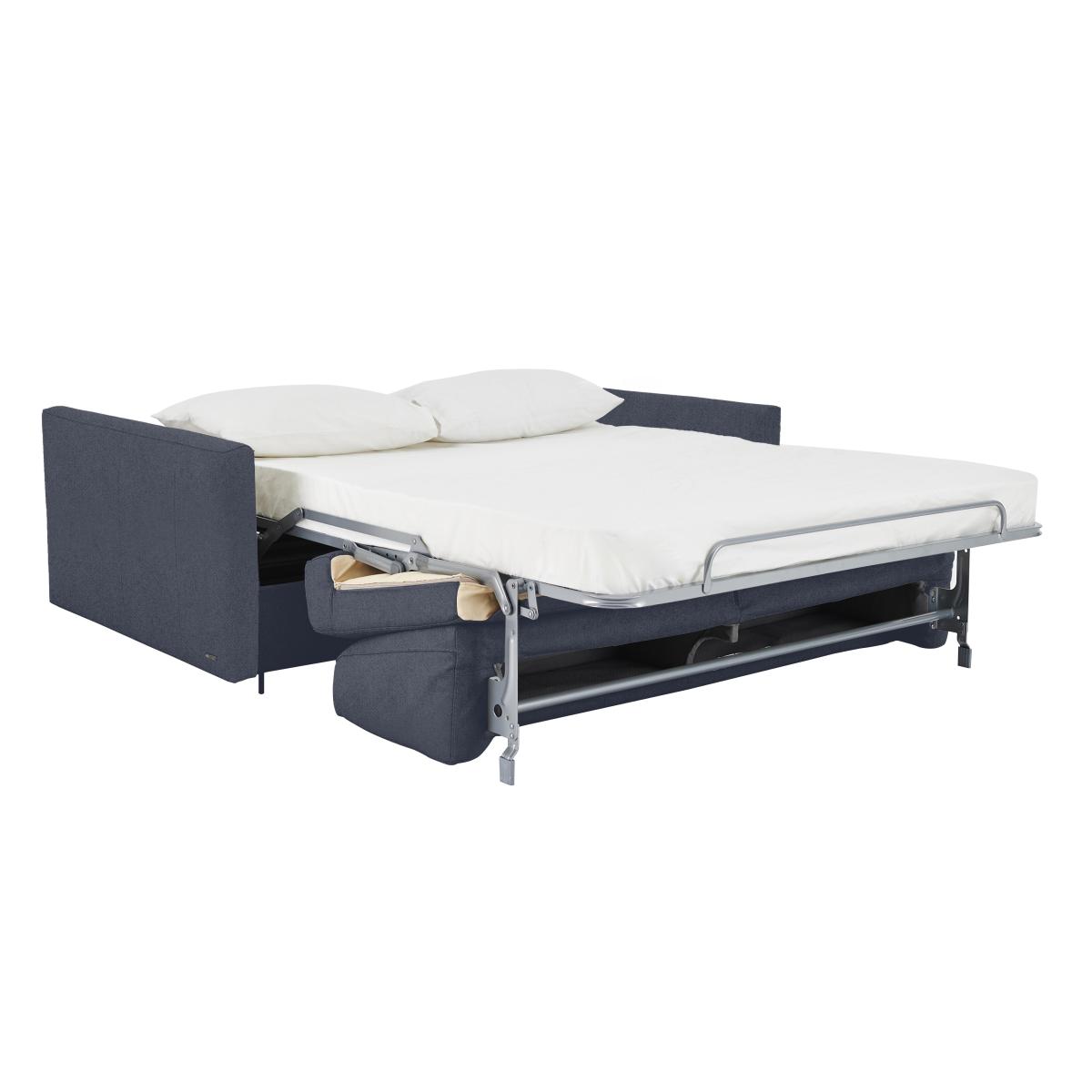 Nicoletti Italia - Alcova 3 Seater Fabric Sofa Bed with Slim Arms - Flambe Turchese – image 3