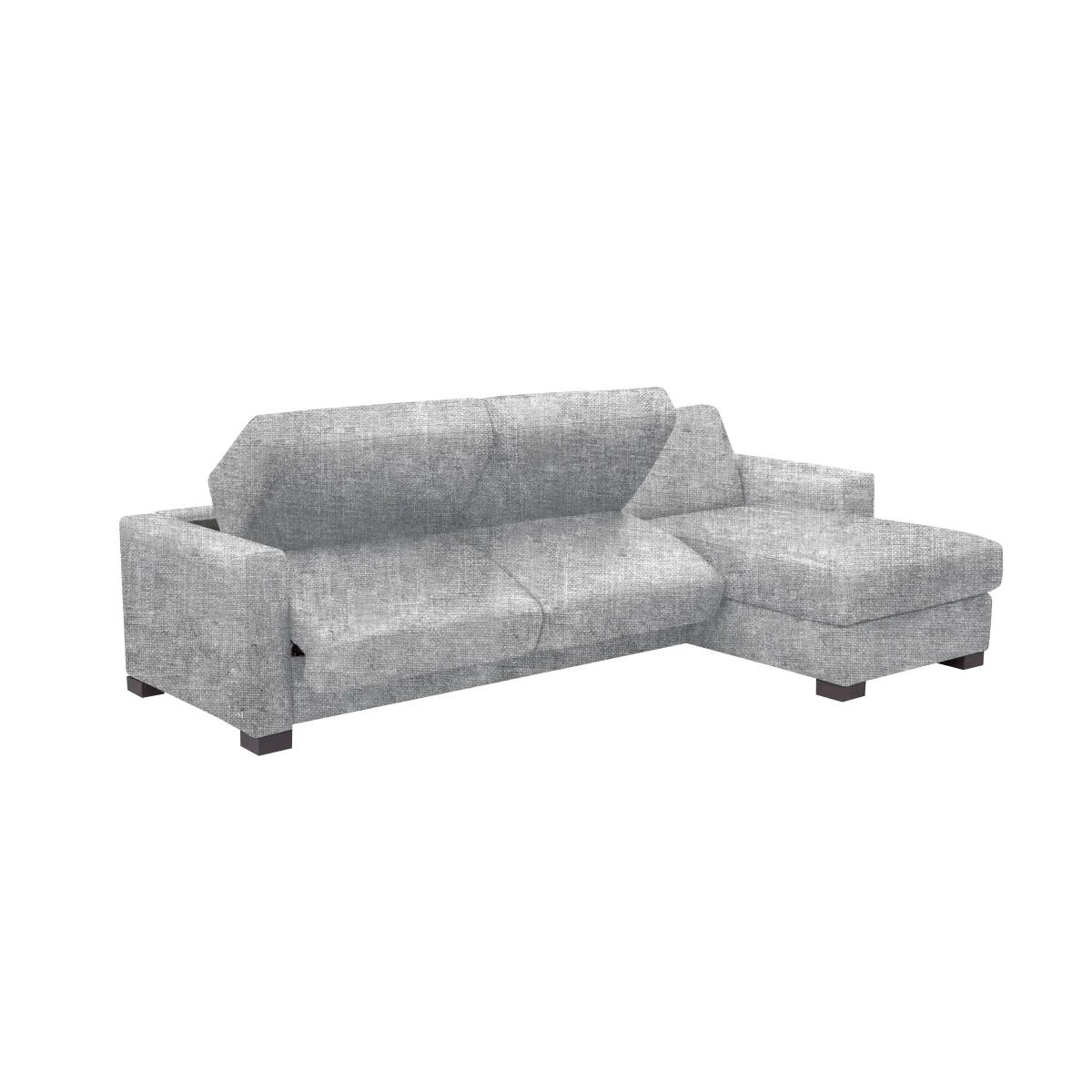 Nicoletti - Alcova 3 Seater Left Hand Facing Fabric Sofa Bed and Storage Chaise with Box Arms – image 2