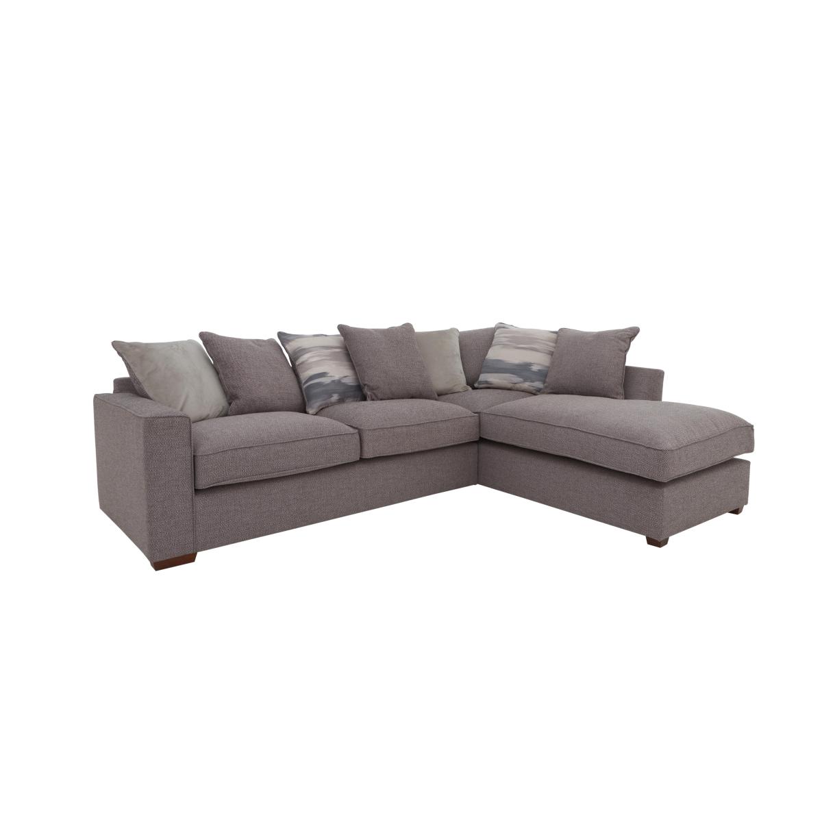 Cory Fabric Corner Chaise Scatter Back Sofa Bed - Natural – image 6