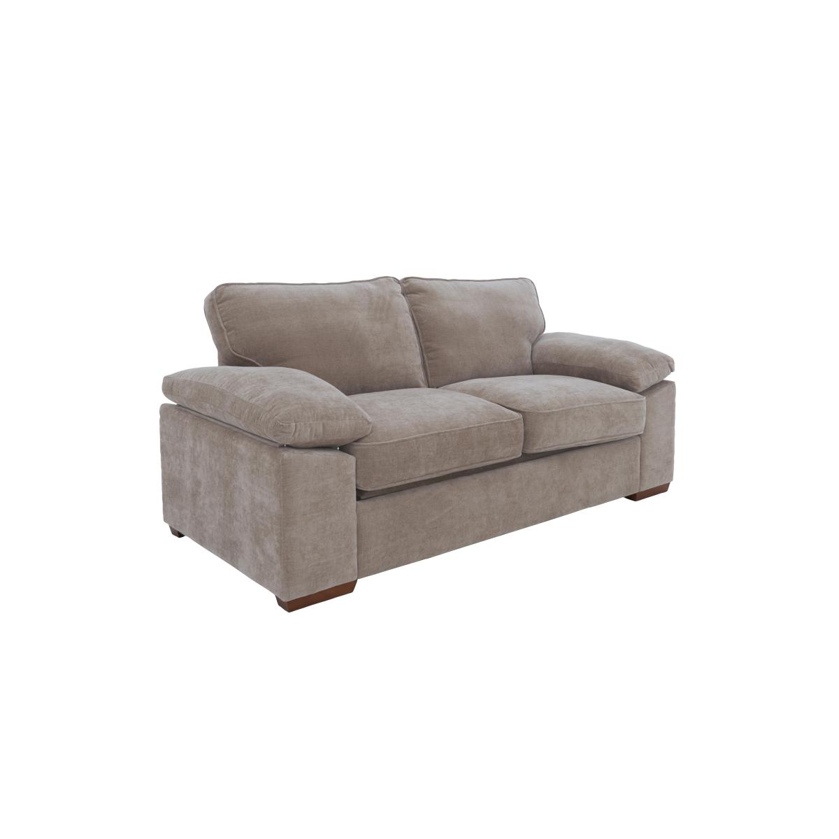 Home 2 Seater Fabric Sofa Bed - Brown – image 2