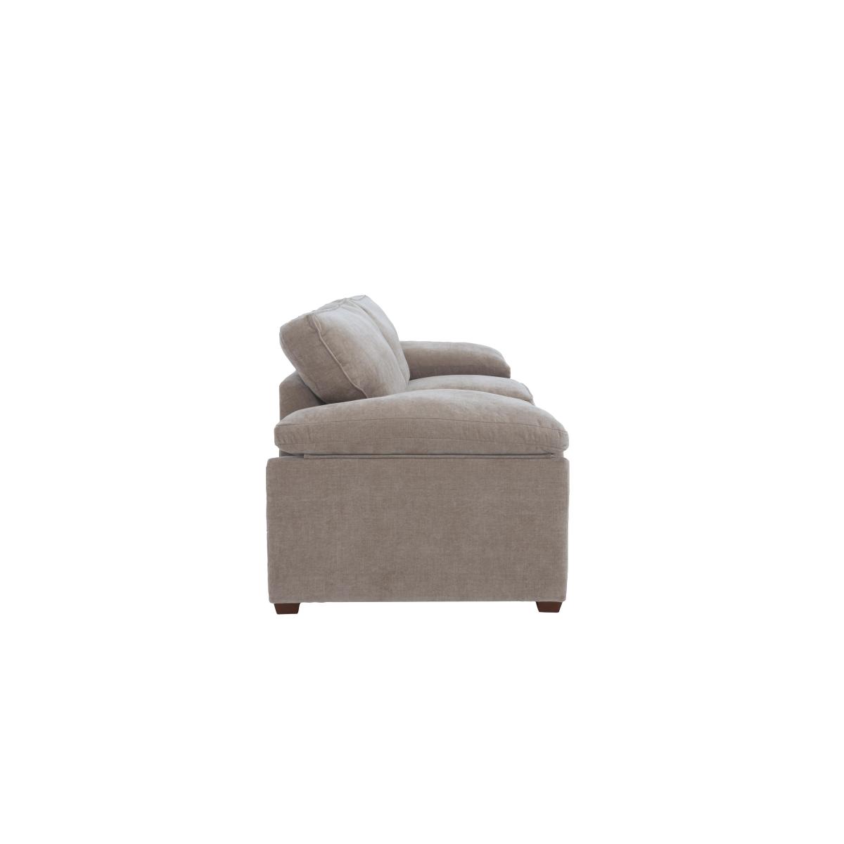 Home 2 Seater Fabric Sofa Bed - Brown – image 4