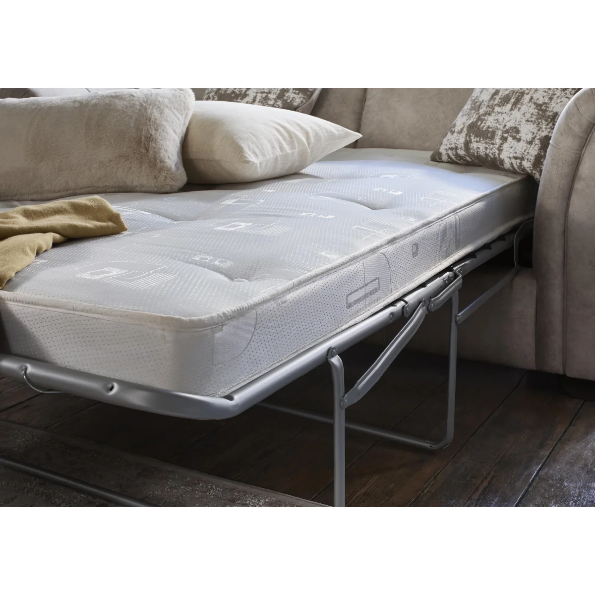 Aura 3 Seater Fabric Classic Back Sofa Bed - Kenzo Oatmeal - Sofas and Armchairs - In Time for Christmas – image 5