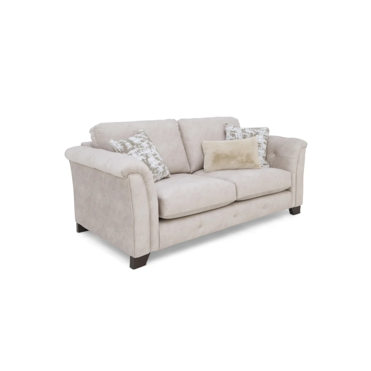 Aura 3 Seater Fabric Classic Back Sofa Bed - Kenzo Oatmeal - Sofas and Armchairs - In Time for Christmas – image 7