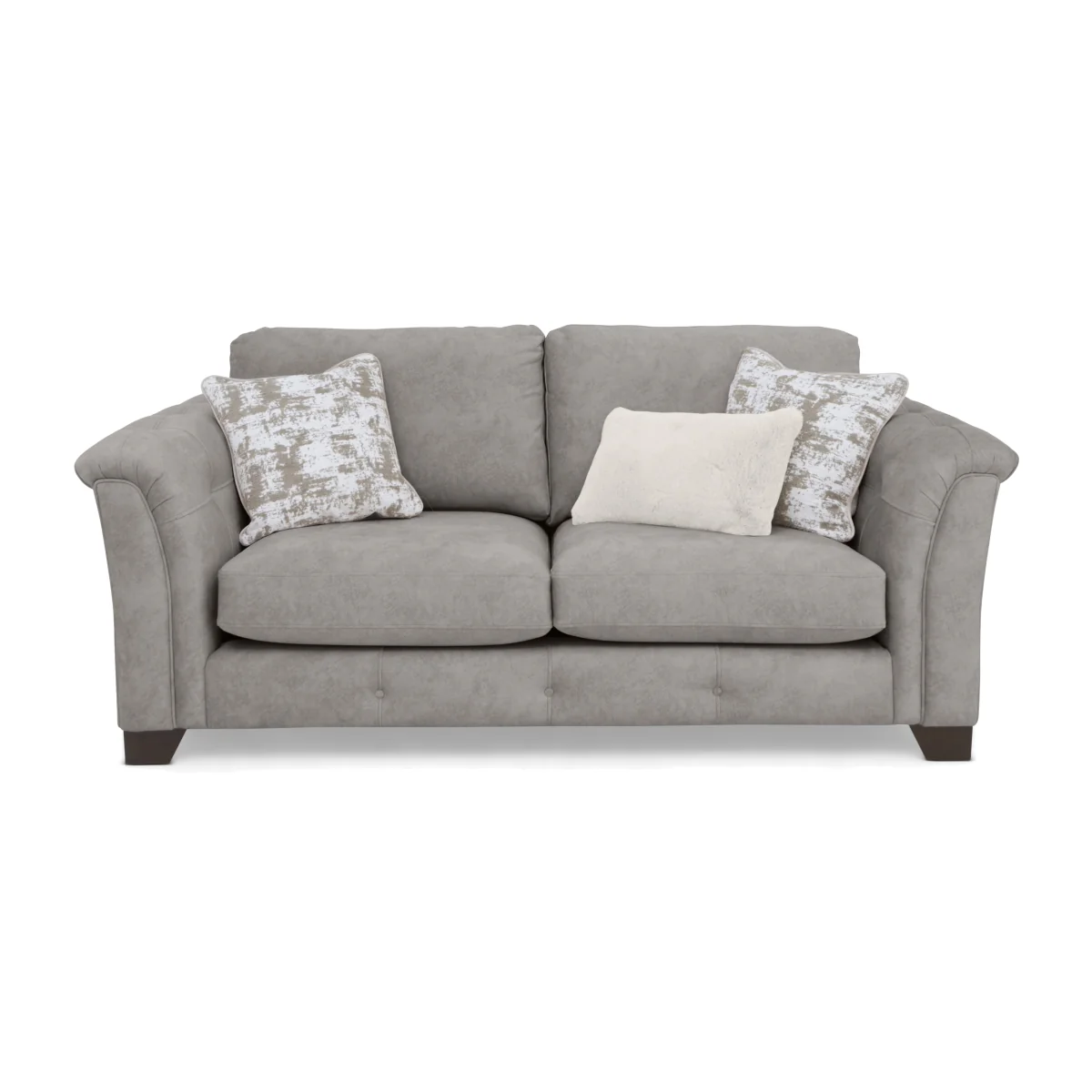 Aura 3 Seater Fabric Classic Back Sofa Bed - Kenzo Oatmeal - Sofas and Armchairs - In Time for Christmas – image 1