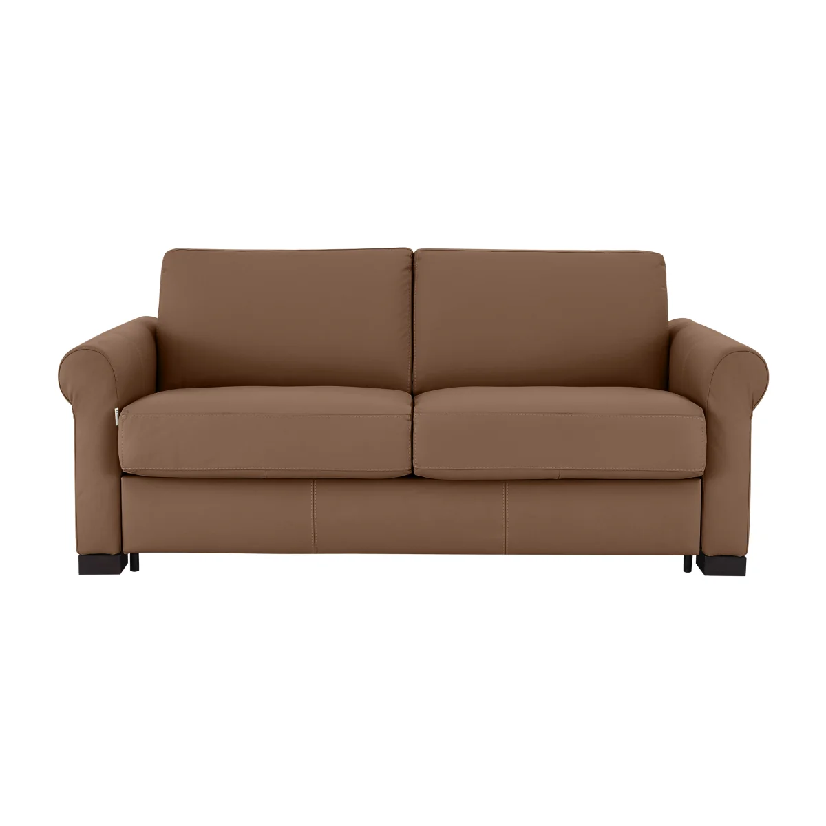 Nicoletti - Alcova 2.5 Seater Leather Sofa Bed with Scroll Arms - Sofas and Armchairs - In Time for Christmas – image 1