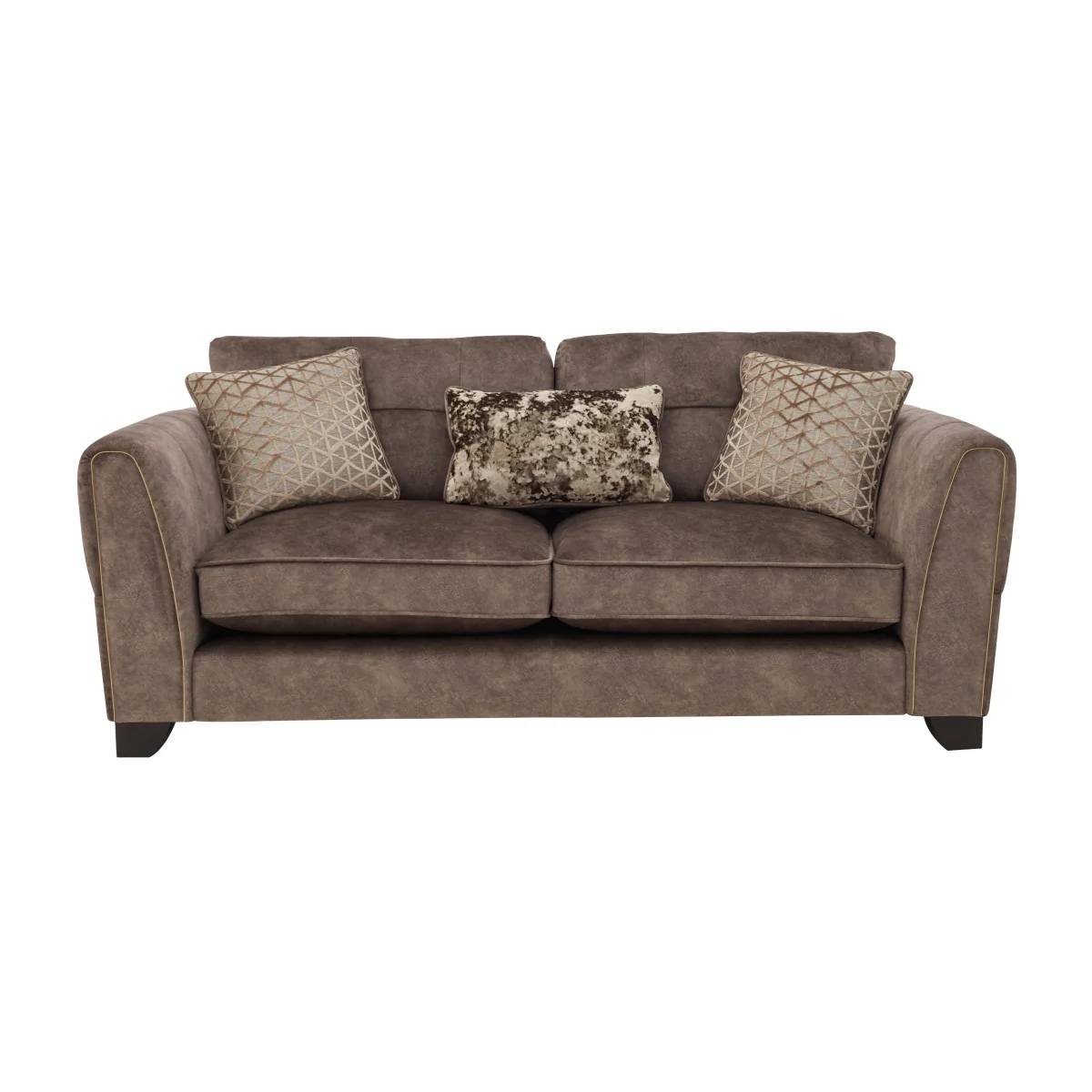 Mariah 3 Seater Fabric Classic Back Sofa Bed - Dapple Chocolate - Sofas and Armchairs - In Time for Christmas – image 1