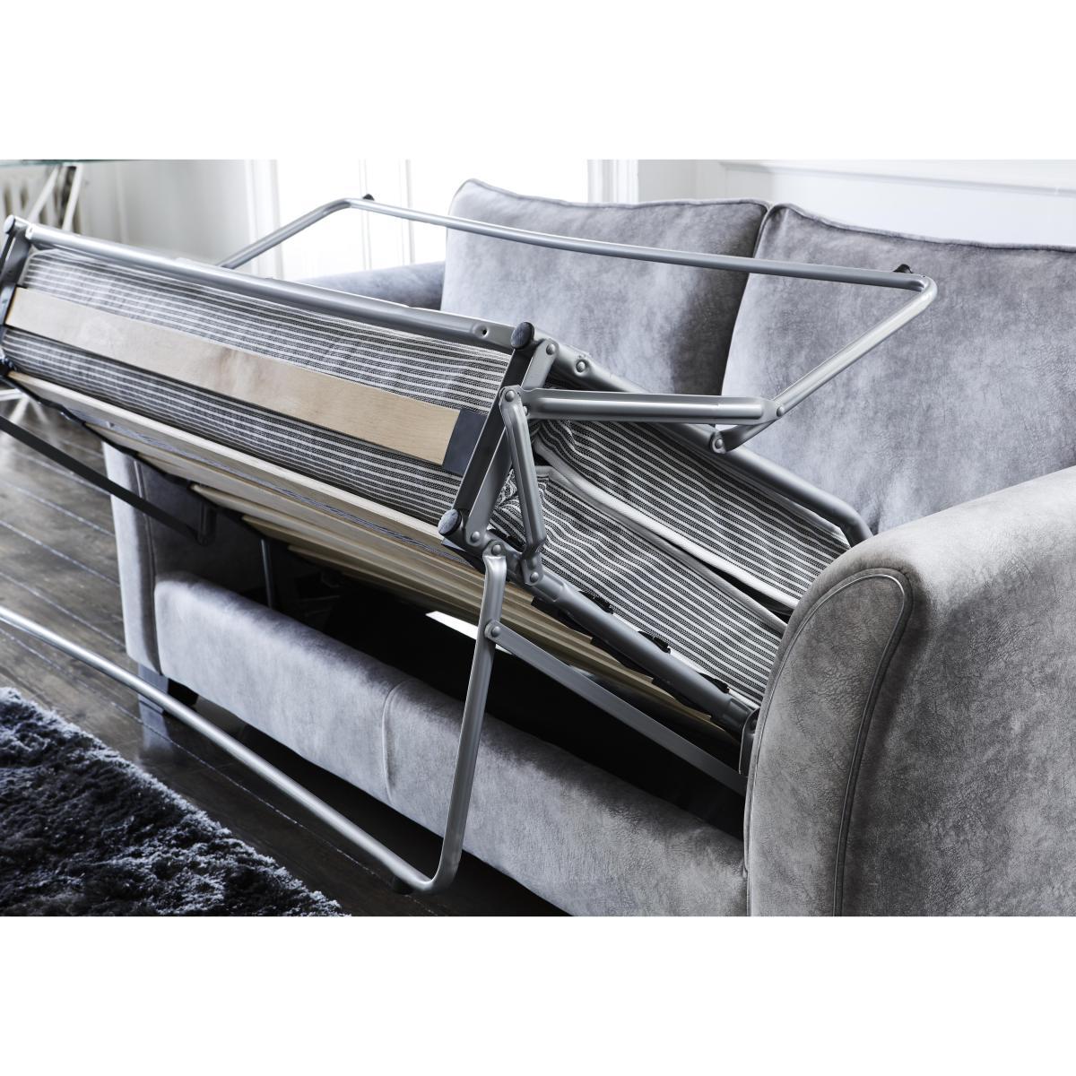 Amora 3 Seater Fabric Classic Back Sofa Bed – image 3