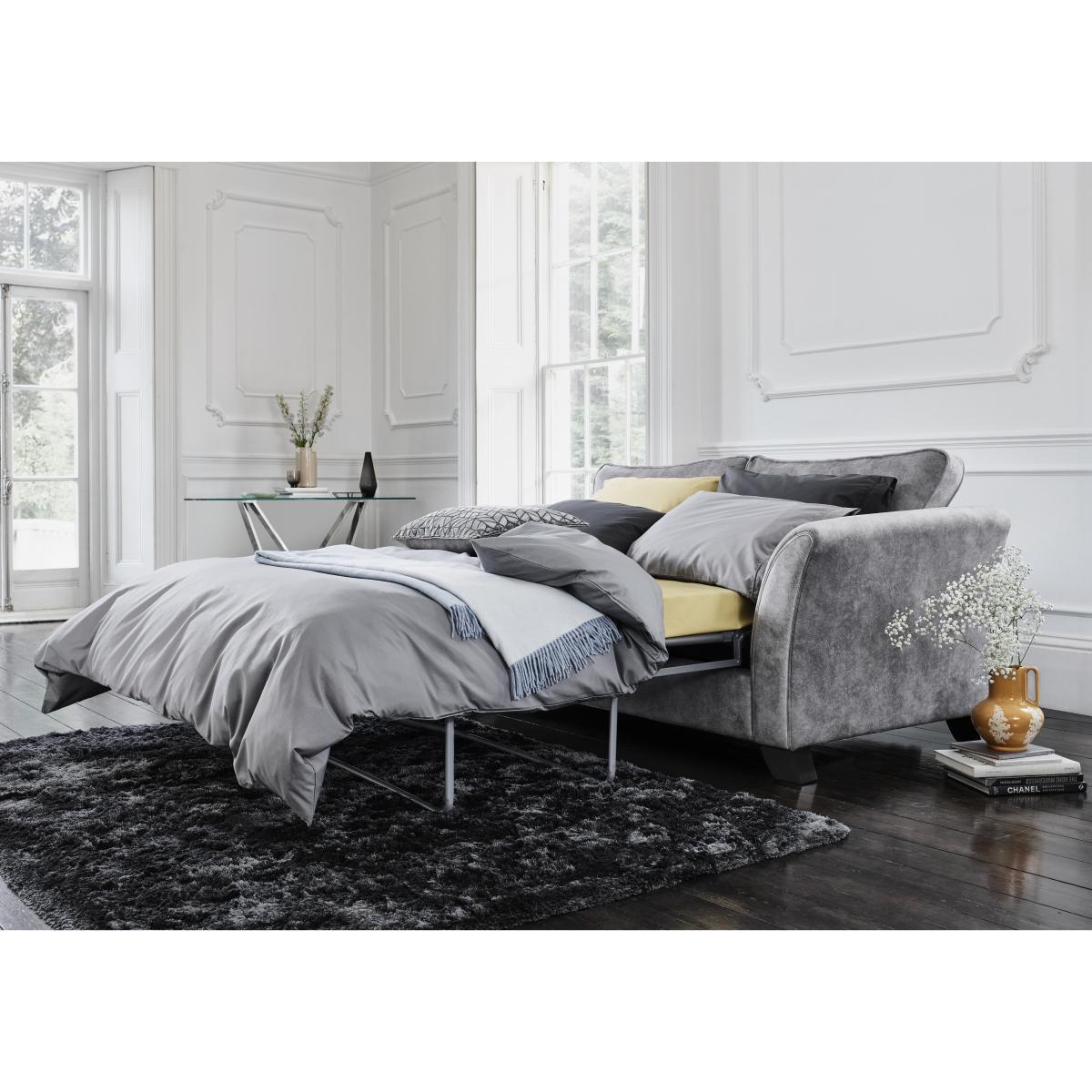 Amora 3 Seater Fabric Classic Back Sofa Bed – image 4