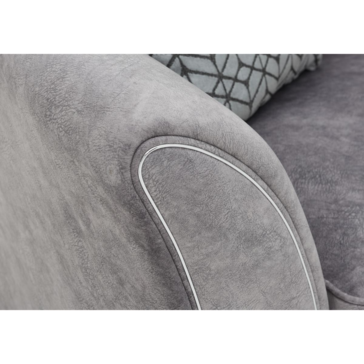 Amora 3 Seater Fabric Classic Back Sofa Bed – image 5