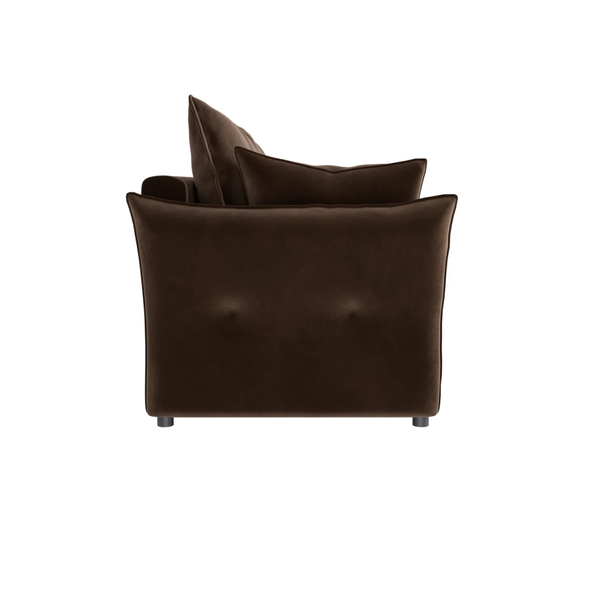 3 Seater Pull-Out Sofa Bed with Storage in Chocolate Brown Velvet - Gaia – image 9