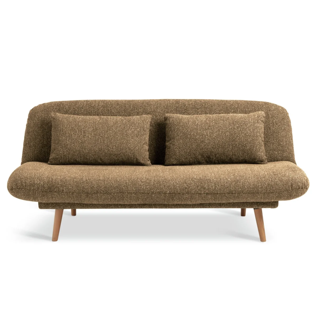 Habitat Bean Fabric Clic Clac Sofa Bed - Mustard – image 3